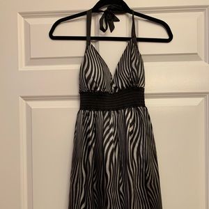 A Must-Have! Zebra Print B-Neck Dress!